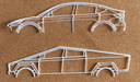 Contours 3D voitures "Tesla"
