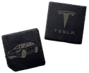 Sous-Verres en ardoise "Tesla"