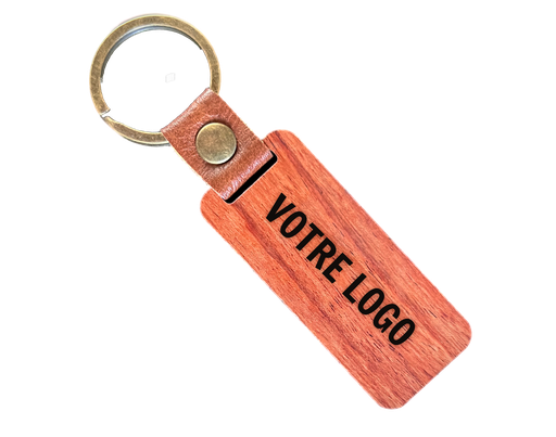 PORTE-CLEF(BOIS/CUIR).